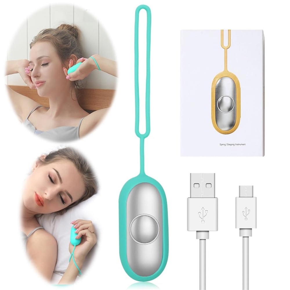 Turquoise and Silver Sleep Aid Device